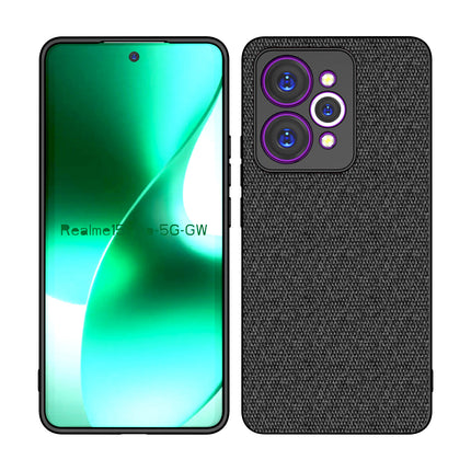 Kapa Soft Full Fabric Protective Back Case Cover for Realme 15 Pro 5G | Shockproof Slim Hard Anti Slip Back Case (Black)
