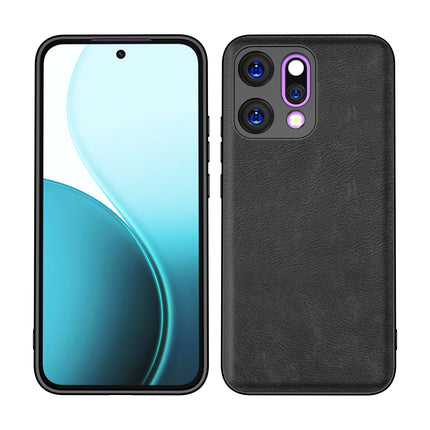 Kapa Tux Leather Back Cover for Oppo Reno 14 5G | Slim Shockproof Camera Protection Bumper Case (Black)