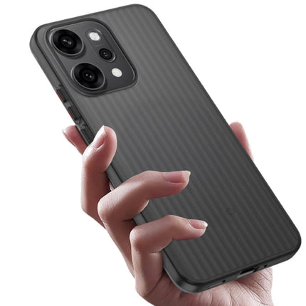 Kapa Wave Frosted Grip Back Cover for Oppo Reno 14 5G | Ultra Slim [With Metal Buttons] Matte Finish Back Case (Grey)