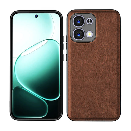 Kapa Tux Leather Back Cover for Oppo F31 5G | Slim Shockproof Camera Protection Bumper Case (Brown)