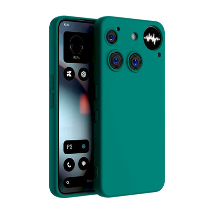 Kapa Matte Protective Lens Flexible Back Cover for Nothing Phone 3 5G | Slim Silicone with Soft Lining Shockproof Full Body Bumper Case (Green)