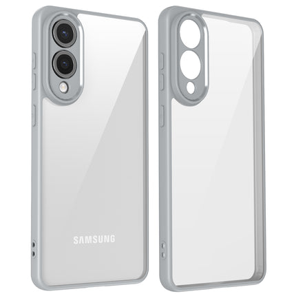 Kapa Hawkeye Clear Slim Tough Back Cover for Samsung Galaxy S25 Edge | Camera Lens Protector Anti Yellow Shockproof Clear Hybrid Case Cover (Grey)