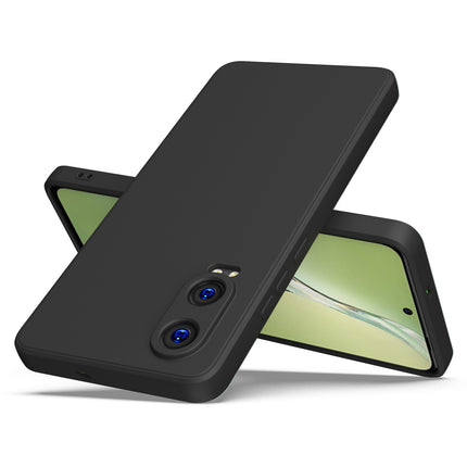 Kapa Matte Protective Lens Flexible Back Cover for OnePlus Nord CE 4 Lite | Slim Silicone with Soft Lining Shockproof Full Body Bumper Case (Black) - Mobizang