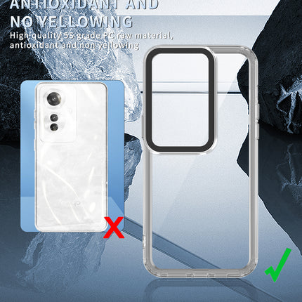 Kapa Warrior Acrylic Clear Back Cover For Oppo F25 Pro (5G) | Slim Shockproof [Military Grade Protection] Hybrid Bumper Case (Clear Sides) - Mobizang