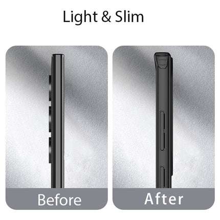 Kapa Shield Frosted Acrylic Back Shock Proof Case Cover for Samsung Galaxy S24 Ultra (Black)