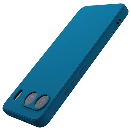 Kapa Matte Protective Lens Flexible Back Cover for OnePlus Nord 4 | Slim Silicone with Soft Lining Shockproof Full Body Bumper Case (Blue)