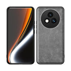 Kapa Tux Leather Back Cover for Realme P3 PRO 5G | Slim Shockproof Camera Protection Bumper Case (Grey)