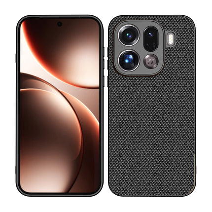Kapa Soft Full Fabric Protective Back Case Cover for Oppo Find X9 Pro | Shockproof Slim Hard Anti Slip Back Case (Black) - Mobizang