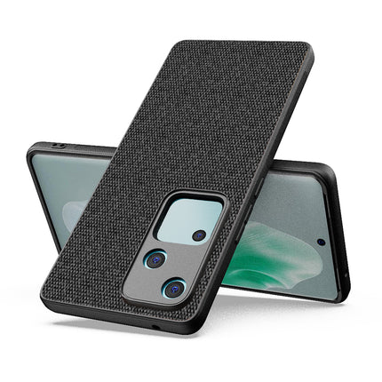 Kapa Soft Full Fabric Protective Back Case Cover for Vivo V30 (5G) | Shockproof Slim Hard Anti Slip Back Case (Black)
