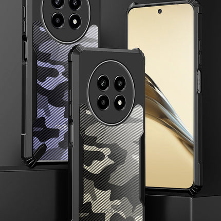Kapa Bull Camouflage Back Cover for Realme 13 PRO / 13 PRO PLUS | [Military Grade Protection] Shock Proof Slim Hybrid Bumper Case (Black)