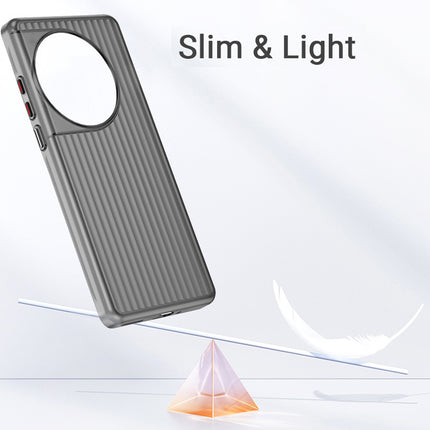 Kapa Matte Wave Grip Back Cover for OnePlus 13R | Ultra Slim [With Metal Buttons] Frosted Back Case (Grey)