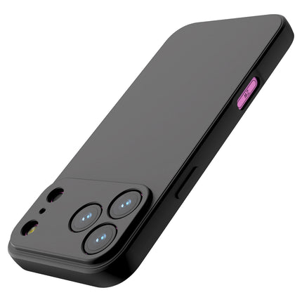 Kapa Matte Protective Lens Flexible Back Cover for Apple iPhone 17 Pro Max | Slim Silicone with Soft Lining Shockproof Full Body Bumper Case (Black) - Mobizang