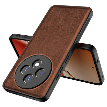 Kapa Tux Leather Back Cover for Oppo F27 (5G) | Slim Shockproof Camera Protection Bumper Case (Brown)
