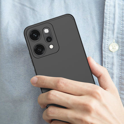 Kapa Double Dip Full 360 Protection Back Case Cover for Oppo Reno 14 Pro 5G (Black)