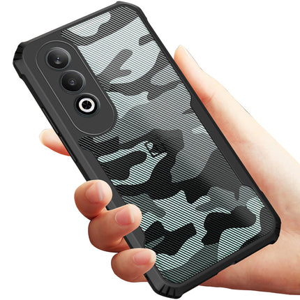 Kapa Beetle Camouflage Back Cover for OnePlus Nord CE 4 | [Military Grade Protection] Shock Proof Slim Hybrid Bumper Case (Black) - Mobizang