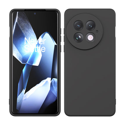 Kapa Matte Protective Lens Flexible Back Cover for OnePlus 13 | Slim Silicone with Soft Lining Shockproof Full Body Bumper Case (Black) - Mobizang