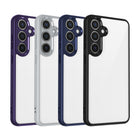Kapa Hawkeye Clear Back Cover for Samsung Galaxy A56 | Camera Lens Protector Shockproof Slim Clear Case Cover (Black Sides) - Mobizang