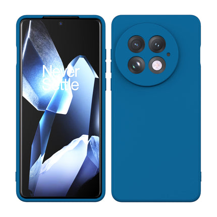 Kapa Matte Protective Lens Flexible Back Cover for OnePlus 13 | Slim Silicone with Soft Lining Shockproof Full Body Bumper Case (Blue) - Mobizang