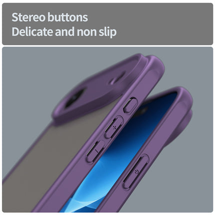Kapa Shield Frosted Acrylic Back Cover for Apple iPhone 17 Air| Hard Slim Inbuilt Camera Lens Cover Protection Shock Proof Case (Purple Sides)