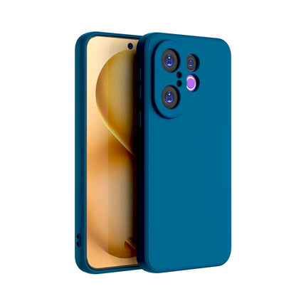 Kapa Matte Protective Lens Flexible Back Cover for Vivo X200 FE 5G | Slim Silicone with Soft Lining Shockproof Full Body Bumper Case (Blue)