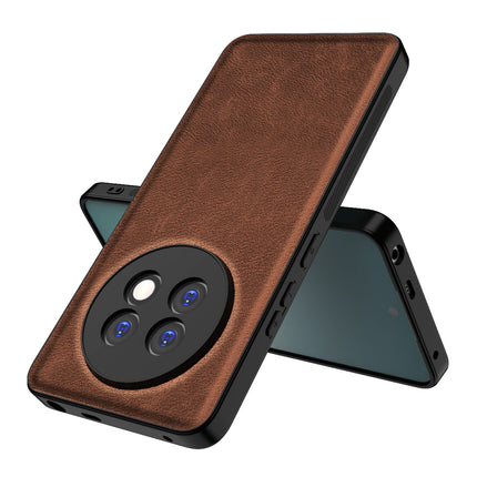 Kapa Tux Leather Back Cover for Realme 13 PRO / 13 PRO PLUS | Slim Shockproof Camera Protection Bumper Case (Brown) - Mobizang