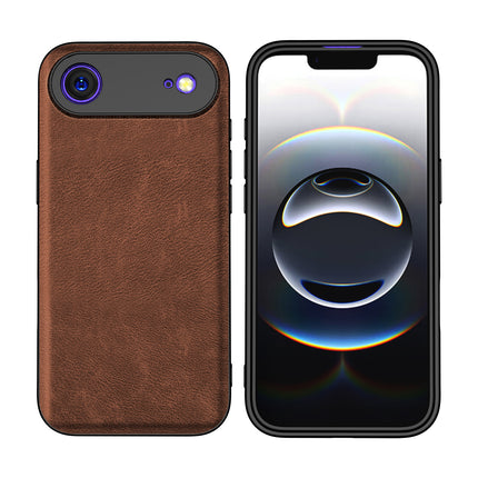 Kapa Tux Leather Back Cover for Apple iPhone 17 Air | Slim Shockproof Camera Protection Bumper Case (Brown)