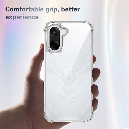 Kapa Airbag Armor Back Cover for OnePlus Nord CE 5 | Clear Slim Shockproof [Military Grade Protection] Hybrid Bumper Case (Clear)
