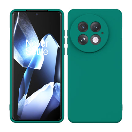 Kapa Matte Protective Lens Flexible Back Cover for OnePlus 13 | Slim Silicone with Soft Lining Shockproof Full Body Bumper Case (Green)