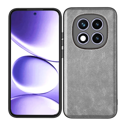 Kapa Tux Leather Back Cover for Redmi Note 15 Pro 5G | Slim Shockproof Camera Protection Bumper Case (Grey) - Mobizang