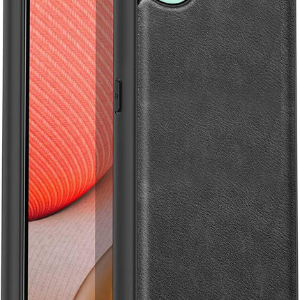 Kapa Tux Leather Back Cover for Nothing CMF Phone 1 | Slim Shockproof Camera Protection Bumper Case (Black)