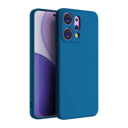 Kapa Matte Protective Lens Flexible Back Cover for Oppo Reno 14 5G | Slim Silicone with Soft Lining Shockproof Full Body Bumper Case (Blue)