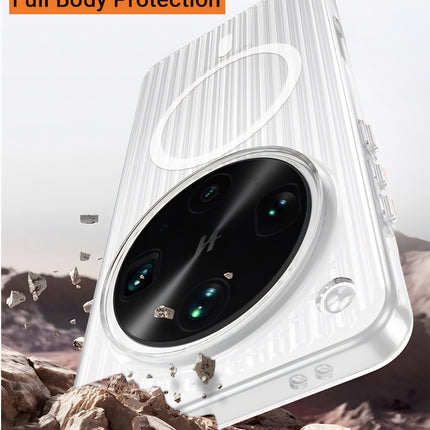 Kapa Wave Magnetic Frosted Grip Back Cover for Oppo Find X8 Pro | [MagSafe Compatible] Wireless charging, Slim, Metal Buttons Matte Finish Back Case (White) - Mobizang