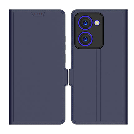 Kapa Noble Slim Magnetic Leather Flip Case Cover for Realme P3 Ultra | Card Holder Stand Flip Wallet Case (Blue)