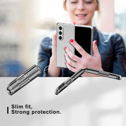 Kapa Shockproof Protective Band Back Cover for Z Fold 6 | Wrist Strap Case Full Body Case (Clear)