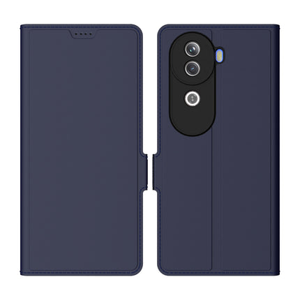 Kapa Noble Slim Magnetic Leather Flip Case Cover for Vivo V40E / IQOO Z9S | Card Holder Stand Flip Wallet Case (Blue)