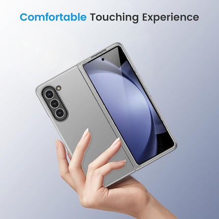 Kapa Ultra Thin Back Case for Samsung Galaxy Z Fold 5 | Full Body Protection Hard Back Cover, Grey - Mobizang