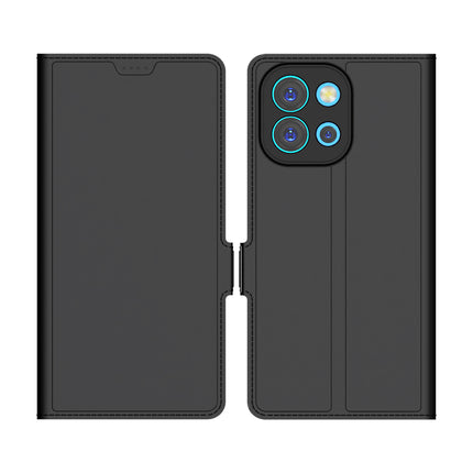 Kapa Noble Slim Magnetic Leather Flip Case Cover for OnePlus 13S | Card Holder Stand Flip Wallet Case (Black) - Mobizang