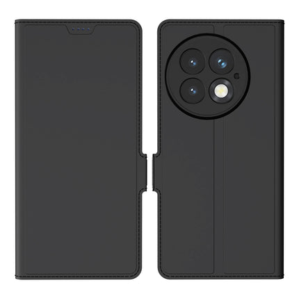 Kapa Noble Slim Magnetic Leather Flip Case Cover for OnePlus 13 | Card Holder Stand Flip Wallet Case (Black)