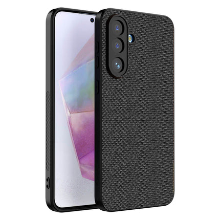 Kapa Soft Full Fabric Protective Back Case Cover for Samsung Galaxy M56 | Shockproof Slim Hard Anti Slip Back Case (Black)