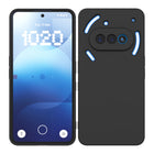 Kapa Matte Protective Lens Flexible Back Cover for Nothing Phone 3A 5G | Slim Silicone with Soft Lining Shockproof Full Body Bumper Case (Black)