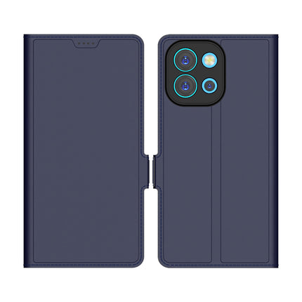 Kapa Noble Slim Magnetic Leather Flip Case Cover for OnePlus 13S | Card Holder Stand Flip Wallet Case (Blue)