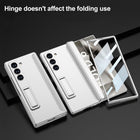 Kapa Magnetic Hinge With Inbuilt Stand Case for Samsung Galaxy Z Fold 6 | Shockproof Stand Hybrid Bumper Back Cover (Silver)