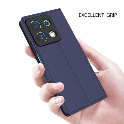 Kapa Noble Slim Magnetic Leather Flip Case Cover for Redmi Note 13 (5G) | Card Holder Stand Flip Wallet Case (Blue)