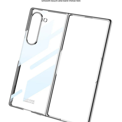 Kapa Phantom Ultra Thin Back Case for Samsung Galaxy Z Fold 7 |Electroplated Edges Full Body Protection Back Cover (Silver)