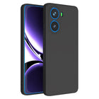Kapa Matte Protective Lens Flexible Back Cover for Poco X7 Pro 5G | Slim Silicone with Soft Lining Shockproof Full Body Bumper Case (Black)
