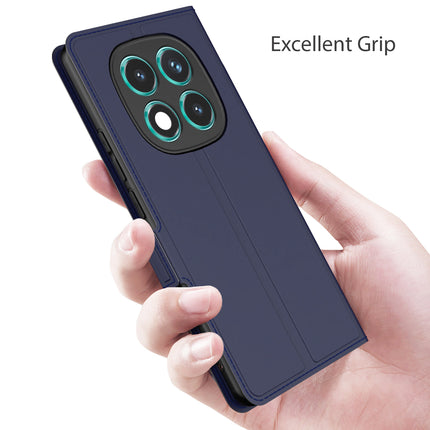 Kapa Noble Slim Magnetic Leather Flip Case Cover for Redmi Note 14 Pro (5G) | Card Holder Stand Flip Wallet Case (Blue) - Mobizang