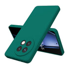 Kapa Matte Protective Lens Flexible Back Cover for OnePlus 13R | Slim Silicone with Soft Lining Shockproof Full Body Bumper Case (Green)
