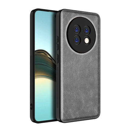 Kapa Tux Leather Back Cover for Realme 13 PRO / 13 PRO PLUS | Slim Shockproof Camera Protection Bumper Case (Grey)