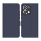 Kapa Noble Slim Magnetic Leather Flip Case Cover for Oppo Reno 13 | Card Holder Stand Flip Wallet Case (Blue)