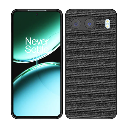 Kapa Soft Full Fabric Protective Back Case Cover for OnePlus Nord 4 | Shockproof Slim Hard Anti Slip Back Case (Black) - Mobizang